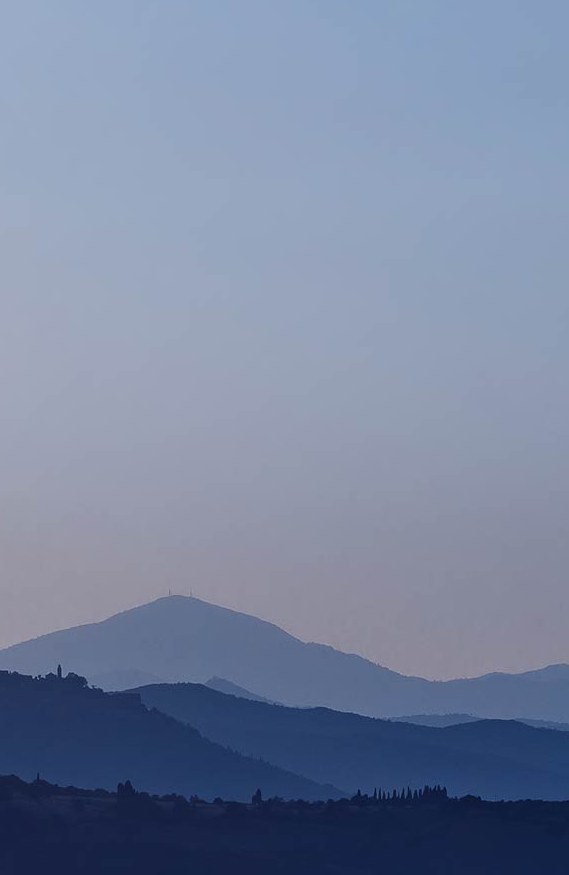 Aftenhimmel i Toscana