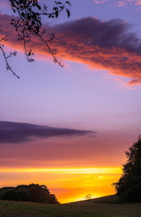 Solnedgang på Møn